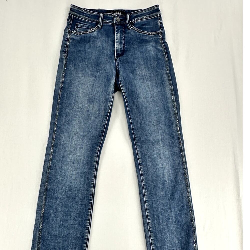 Joseph Ribkoff Rhinestone Jean's Size 4
